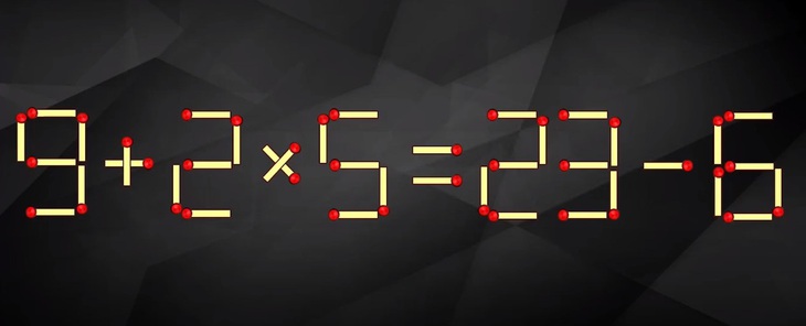 Thử tài IQ: Di chuyển một que diêm để 9-4=6 thành phép tính đúng - Ảnh 1.
