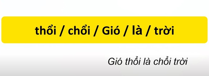 Thử tài tiếng Việt: Sắp xếp các từ sau thành câu có nghĩa (P135) - Ảnh 1.