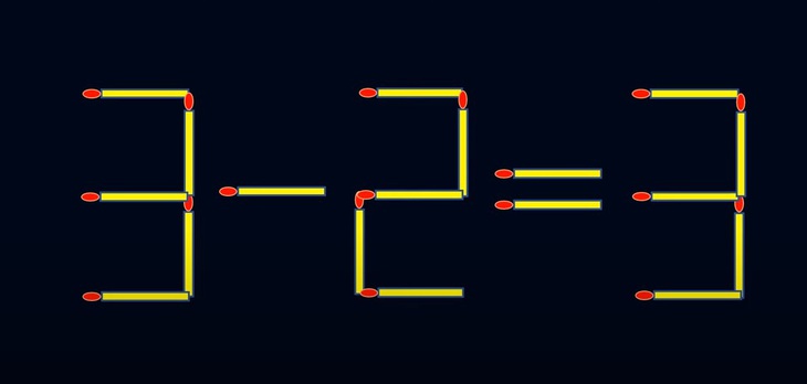 Thử tài IQ: Di chuyển một que diêm để 3-11=8 thành phép tính đúng - Ảnh 3.