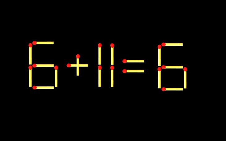 Thử tài IQ: Di chuyển một que diêm để 6+17=6 thành phép tính đúng - Ảnh 8.