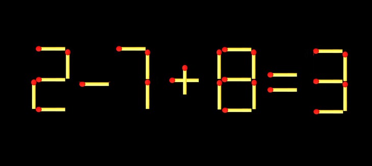 Thử tài IQ: Di chuyển một que diêm để 27+8=9 thành phép tính đúng - Ảnh 2.