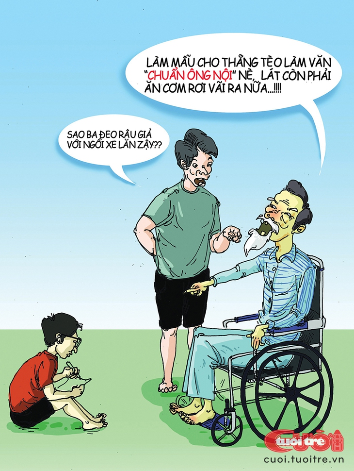 Văn mẫu: Bố em bắt buộc phải có tóc - Ảnh 1.