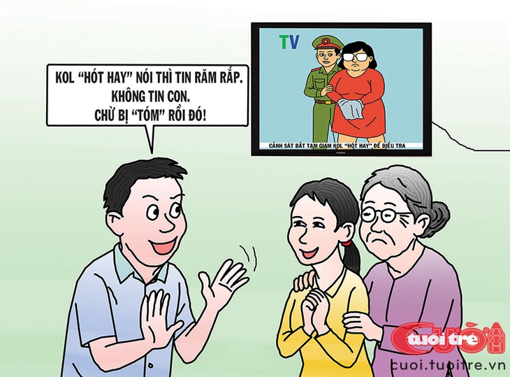 Bà và mẹ tôi không tin KOL thánh thiện đến thế lại bị bắt - Ảnh 1.