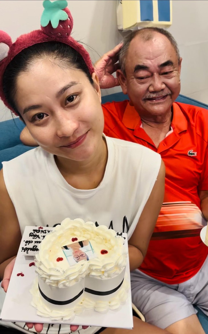 Bạn gái kém 36 tuổi của NSND Việt Anh: 'Đang hạnh phúc, ai đồn mắc mệt ghê' - Ảnh 3.