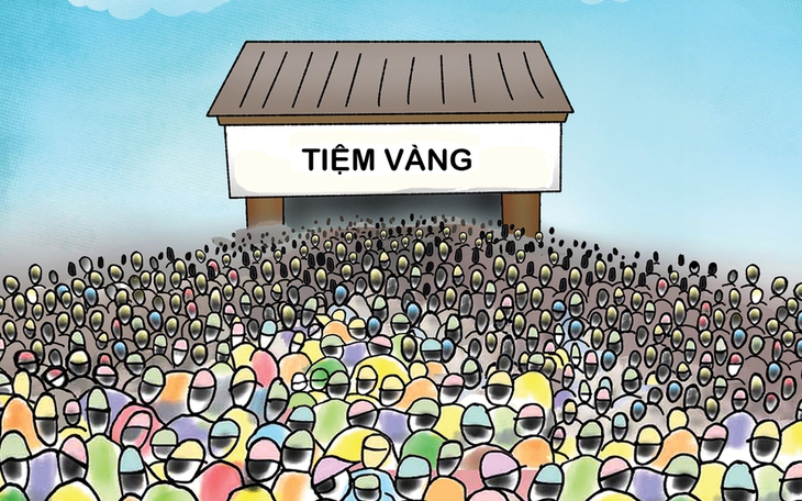 Hai anh thợ hồ bàn chuyện giá vàng - Ảnh 2.