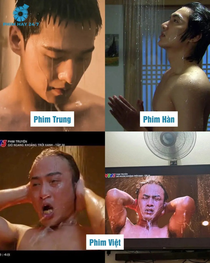 Cảnh tắm viral nhất phim Việt khiến dân tình phì cười - Ảnh 3.