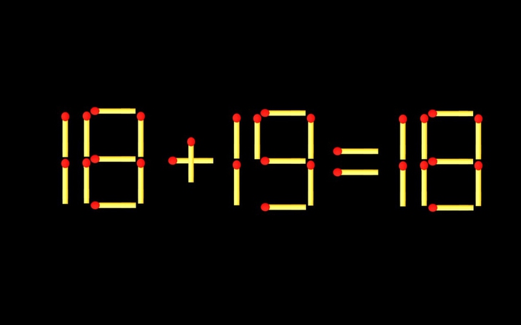Thử tài IQ: Di chuyển một que diêm để 19+17=11 thành phép tính đúng - Ảnh 8.