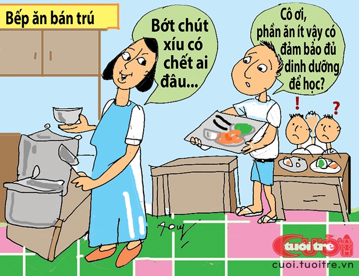 Bữa ăn bán trú: Ăn ít cũng có lợi - Ảnh 1.
