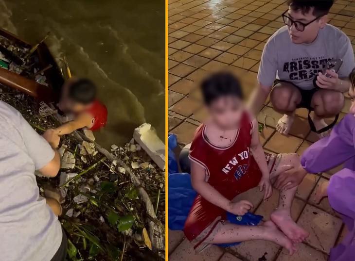 Danh tính nam thanh niên cứu bé trai trôi dạt giữa lũ dữ sông Hàn - Ảnh 1.