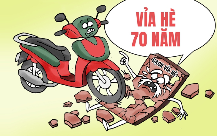 Đá vỉa hè vỡ nát là do kiến tạo địa chất - Ảnh 2.