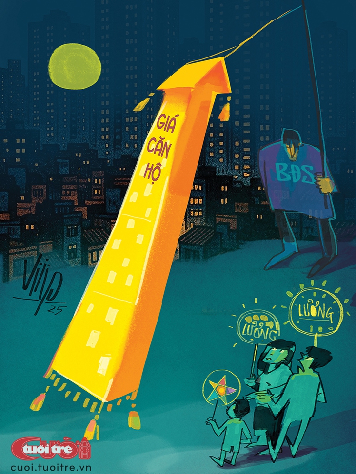 Mừng Trung thu với chiếc đèn 'kéo giá' - Ảnh 1.