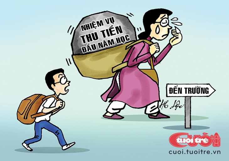 Các khoản thu đầu năm làm khổ giáo viên - Ảnh 1.