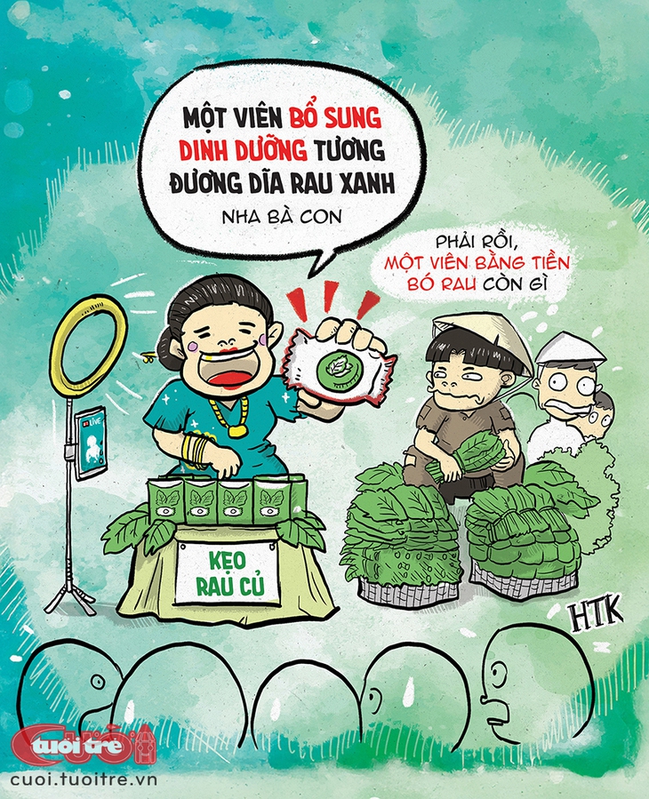 Giá rau củ tăng 50%, làm viên kẹo rau tăng chất... xanh cũng được - Ảnh 1.