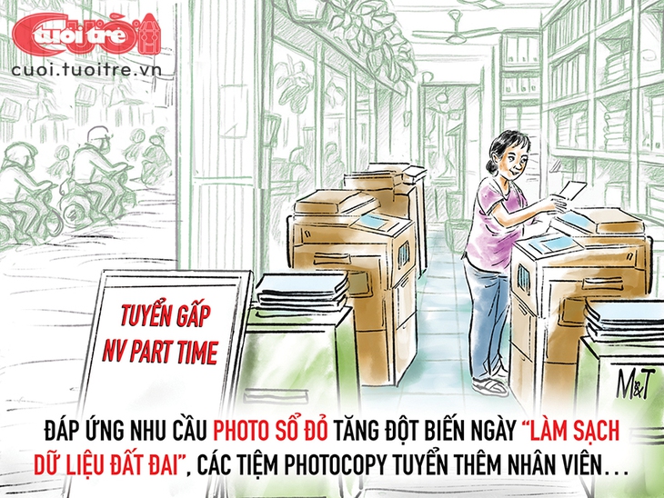 Tiệm photocopy vẫn ăn nên làm ra thời chuyển đổi số - Ảnh 1.