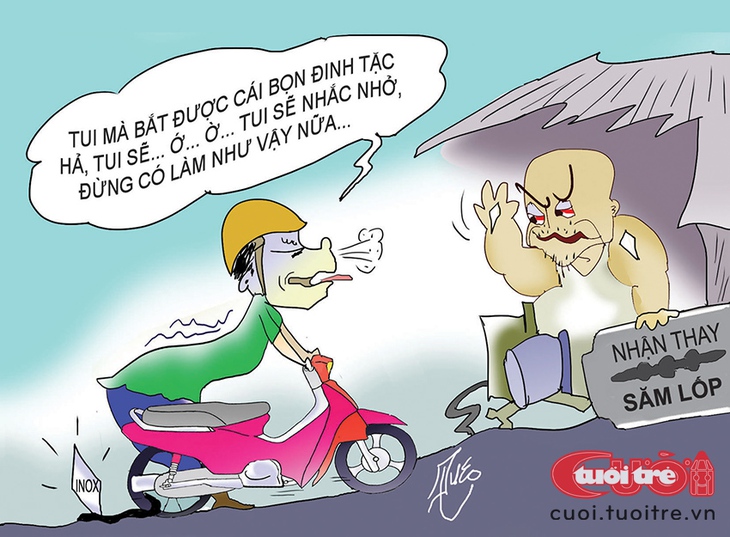 Kinh nghiệm hay: Bể bánh xe vì đinh tặc, đừng nên than vãn - Ảnh 1.