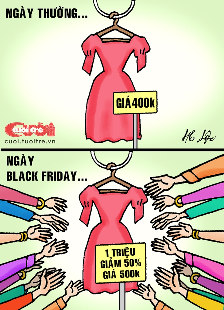 Tui săn được chiếc váy 'rẻ bèo' trong ngày Black Friday - Ảnh 1.