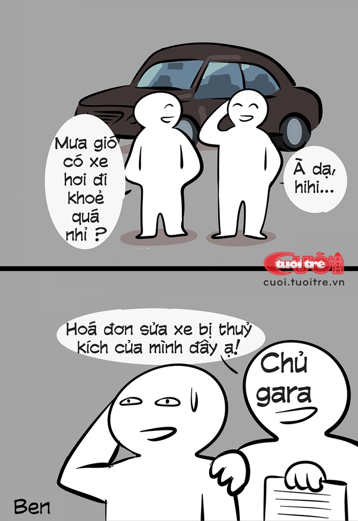 Mưa gió đi xe hơi khỏe quá nhỉ - Ảnh 1.