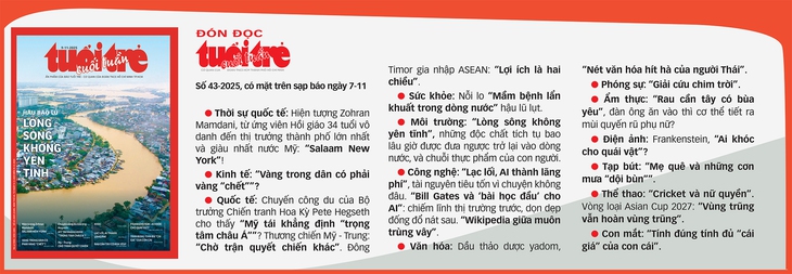 Tuổi Trẻ Cuối Tuần số 43-2025: Hậu bão lũ: Lòng sông không yên tĩnh - Ảnh 2.