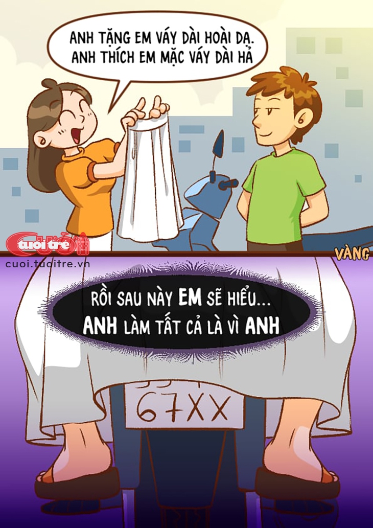 Tặng váy cho người yêu để vượt đèn đỏ? - Ảnh 1.