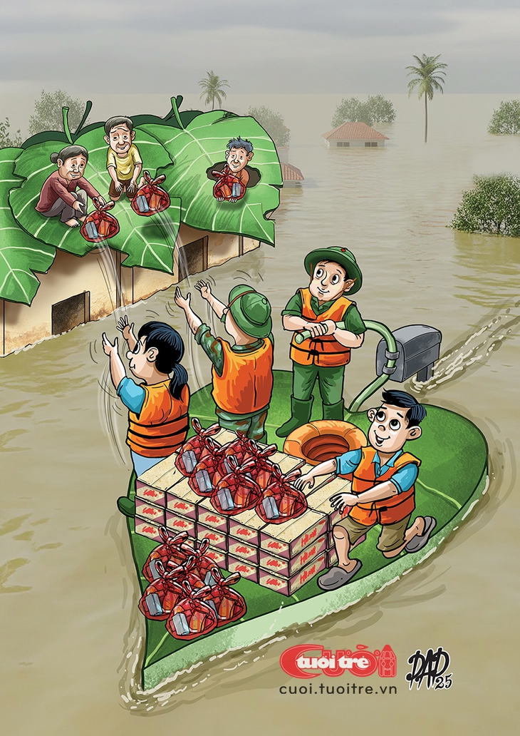 Bức tranh tả thực 'Lá lành đùm lá rách' - Ảnh 1.