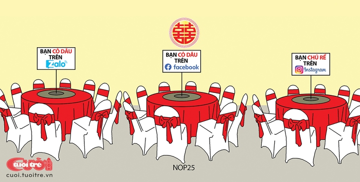 Đám cưới của một cặp đôi 'quan hệ rộng' - Ảnh 1.