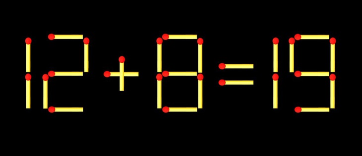 Thử tài IQ: Di chuyển một que diêm để 6+12=7 thành phép tính đúng - Ảnh 3.