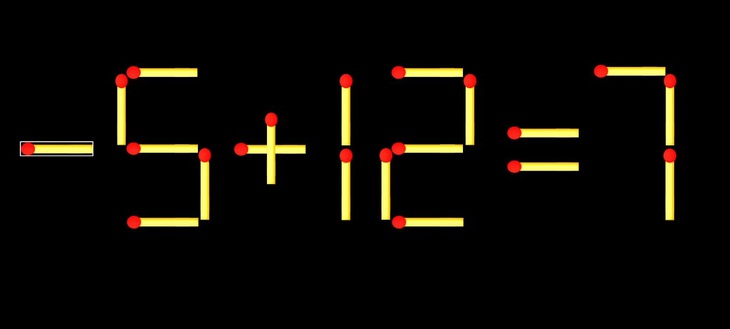 Thử tài IQ: Di chuyển một que diêm để 6+12=7 thành phép tính đúng - Ảnh 1.