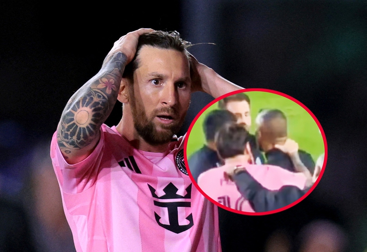 Lionel Messi nổi nóng bóp cổ trợ lý HLV đối thủ gây sốc  - Ảnh 1.