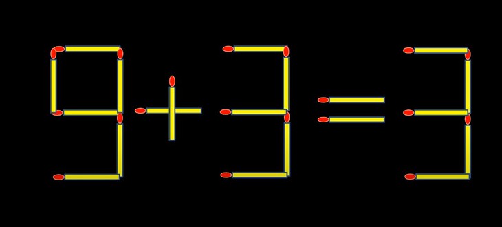 Thử tài IQ: Di chuyển một que diêm để 9+9=4 thành phép tính đúng - Ảnh 2.