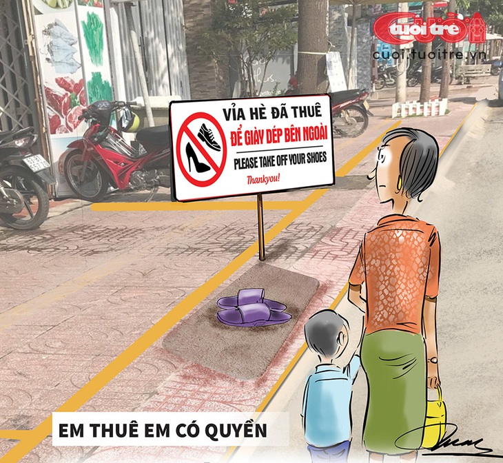 Vỉa hè này là của nhà em! - Ảnh 1.