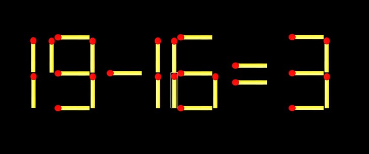 Thử tài IQ: Di chuyển một que diêm để 3-8=5 thành phép tính đúng - Ảnh 1.