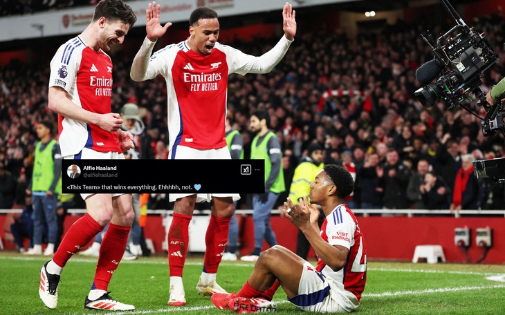 Fan nữ Arsenal gây sốt với trang phục body painting - Ảnh 4.