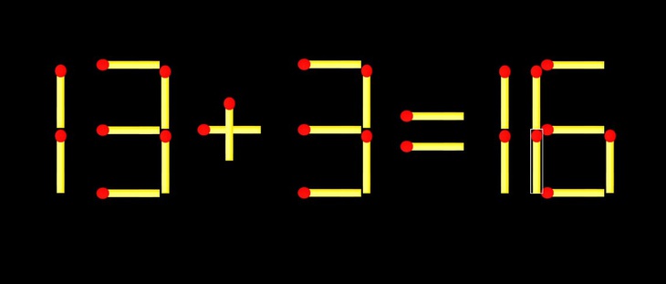 Thử tài IQ: Di chuyển một que diêm để 19+17=2 thành phép tính đúng - Ảnh 1.