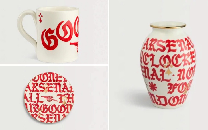 Fan nữ Arsenal gây sốt với trang phục body painting - Ảnh 2.