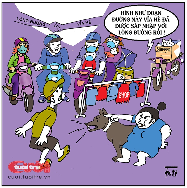 Vỉa hè đã được sáp nhập rồi nha - Ảnh 1.