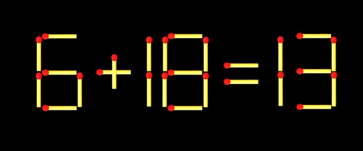 Thử tài IQ: Di chuyển một que diêm để 1x8=07 thành phép tính đúng - Ảnh 3.