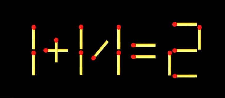 Thử tài IQ: Di chuyển một que diêm để 1+17=2 thành phép tính đúng - Ảnh 1.