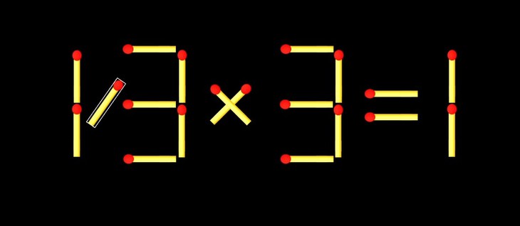 Thử tài IQ: Di chuyển một que diêm để 19x3=1 thành phép tính đúng - Ảnh 1.