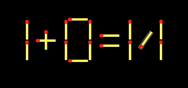 Thử tài IQ: Di chuyển một que diêm để 1+0=17 thành phép tính đúng - Ảnh 1.
