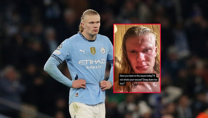 Erling Haaland bất ngờ gây bão 'xông hơi' trên mạng xã hội - Ảnh 1.