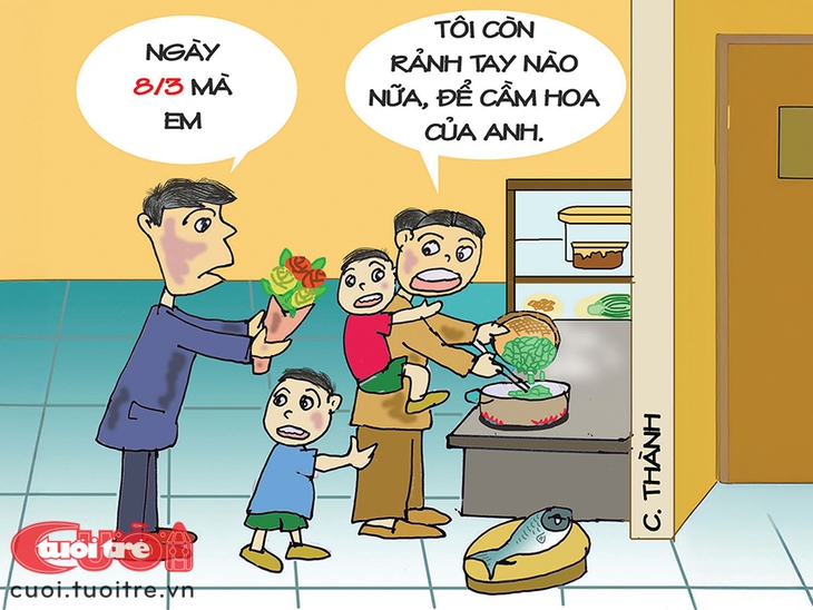 Ngày 8-3 tính tặng vợ bó hoa mà khó quá - Ảnh 1.