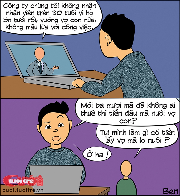 'Không nhận nhân viên trên 30 tuổi', rồi lấy đâu tiền nuôi vợ con - Ảnh 1.