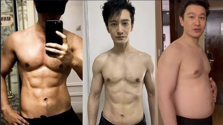 Huỳnh Hiểu Minh khoe cơ bụng 6 múi ‘mờ lem’ sau khi giảm 25kg - Ảnh 1.