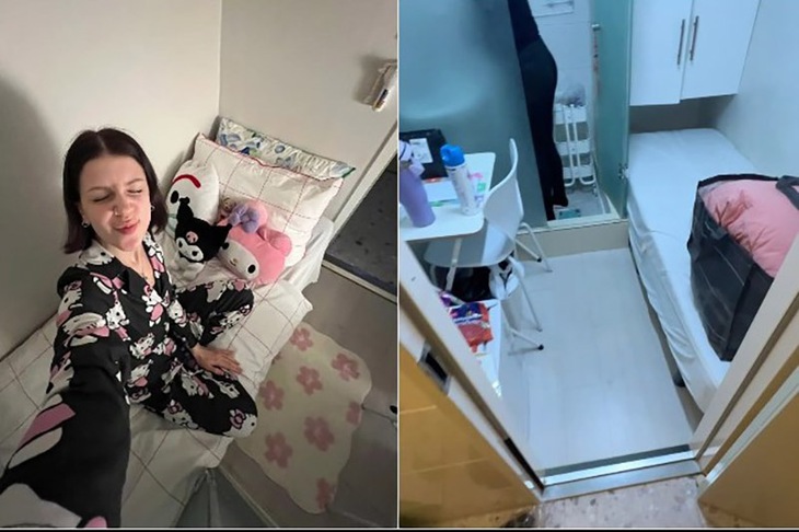 Cô gái sống tối giản trong phòng trọ nhỏ như tủ quần áo - Ảnh 1.