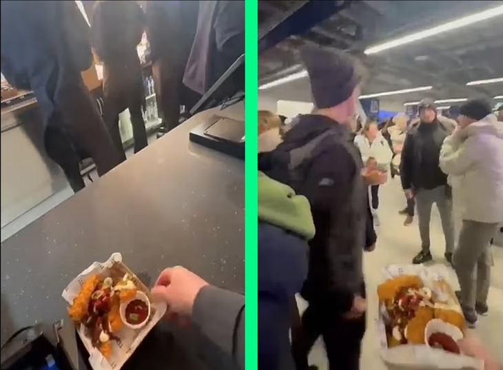 Fan bị Everton cấm cửa vĩnh viễn khoe ‘chiến tích’ ăn quỵt - Ảnh 1.