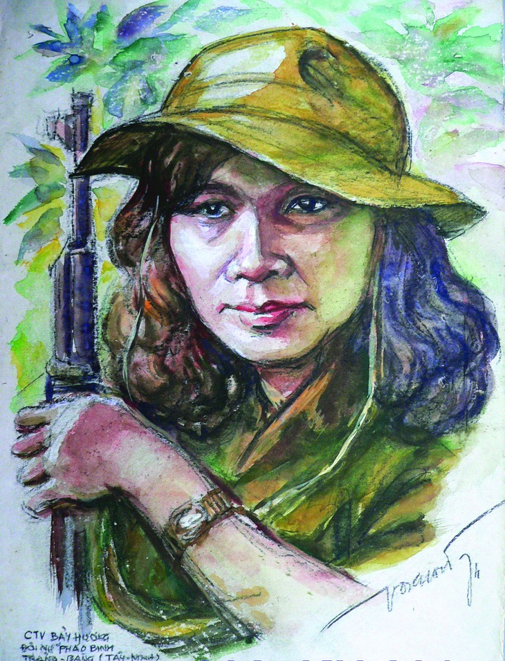 ký họa của Nguyễn Tấn Lực  - Ảnh 1.