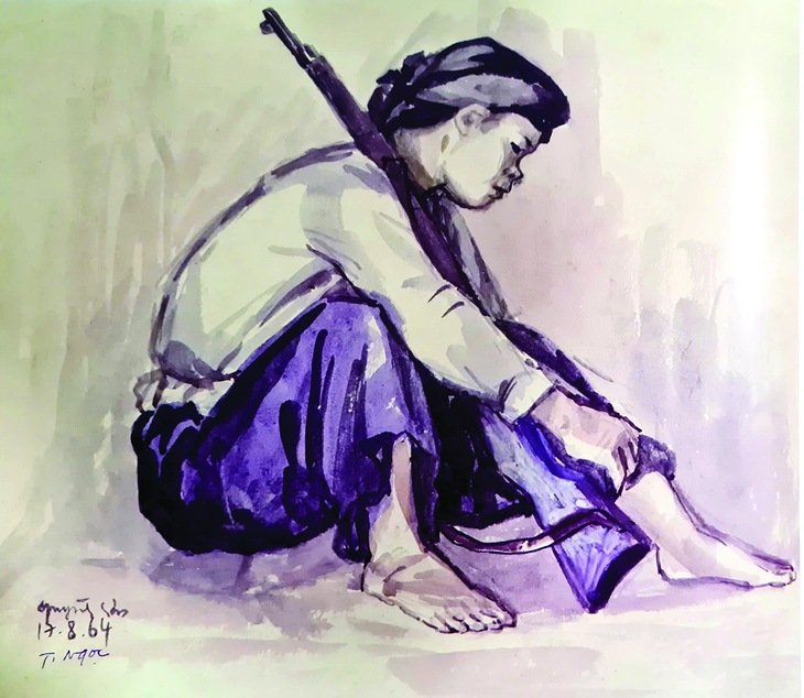 Ký họa kháng chiến - Ảnh 2.