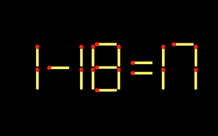Thử tài IQ: Di chuyển một que diêm để 7-11=3 thành phép tính đúng - Ảnh 9.