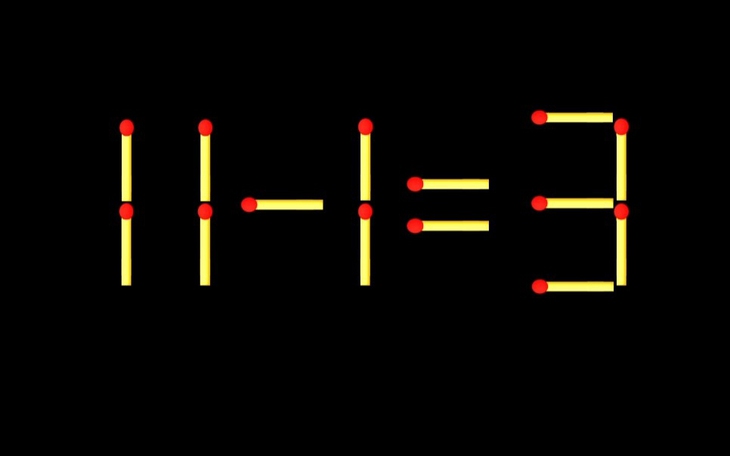Thử tài IQ: Di chuyển một que diêm để 7-11=3 thành phép tính đúng - Ảnh 8.