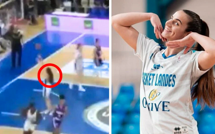 Fan nín thở xem bà bầu ‘vượt mặt’ đấu bóng chuyền - Ảnh 4.